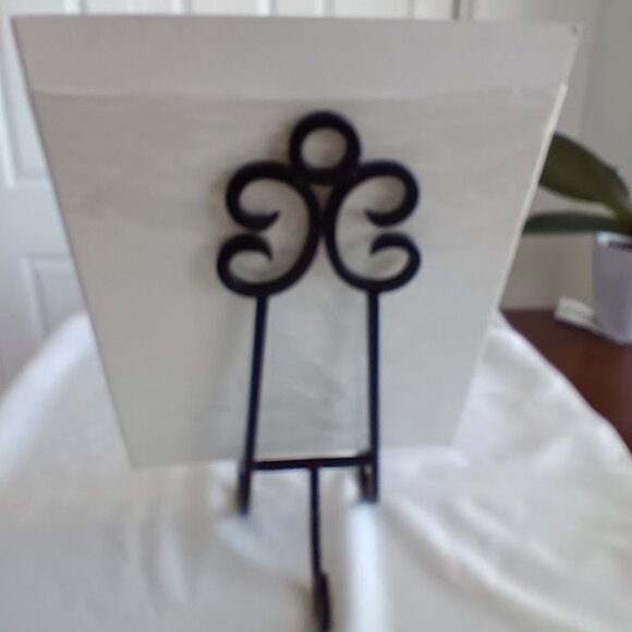 Easel, Rustic Black Iron, Possibly Elk Lighting Photo Easel - Picture 5 of 8